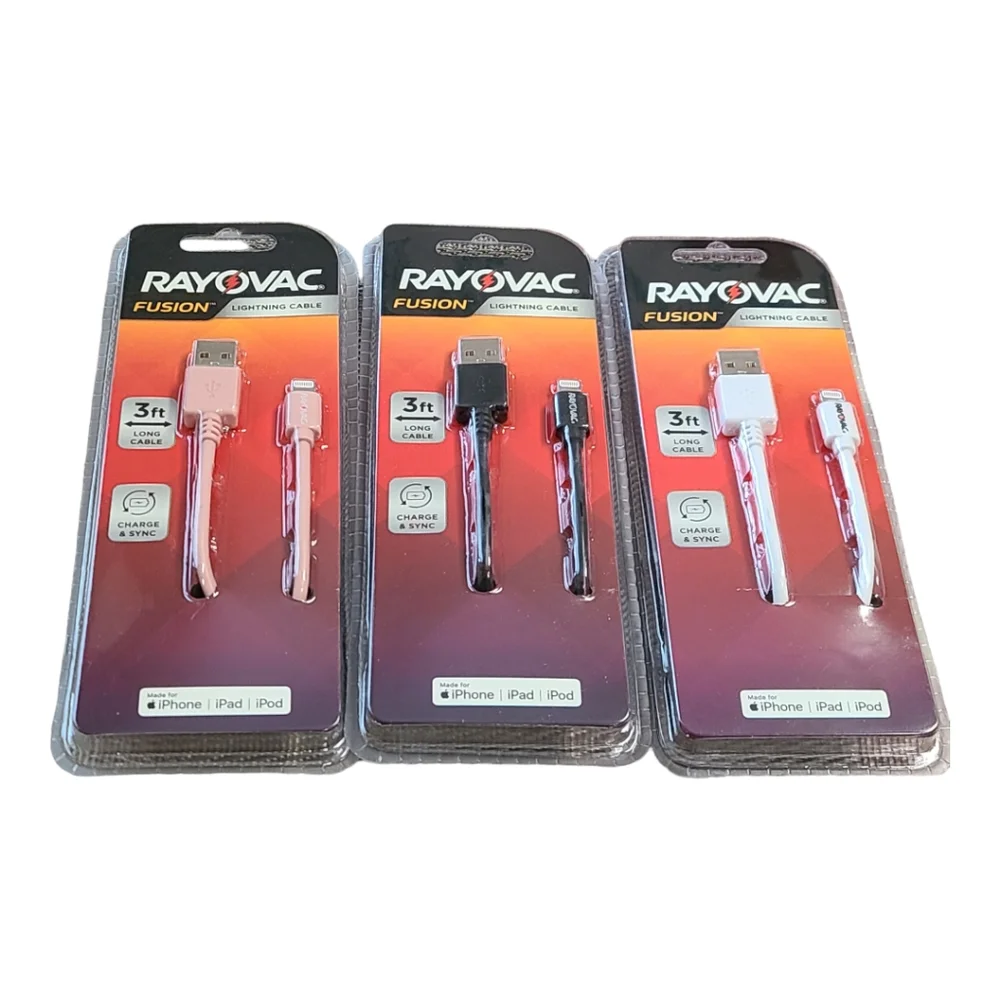 Rayovac fusion lightning cord 3ft
